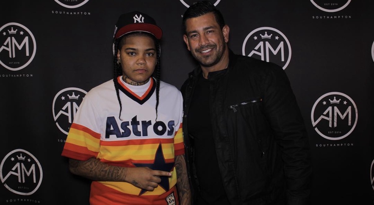 Richie Hosein with Young M.A at AM Southampton